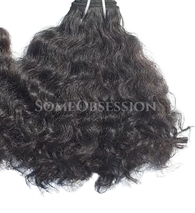 RAW INDIAN CURLY WEFTS